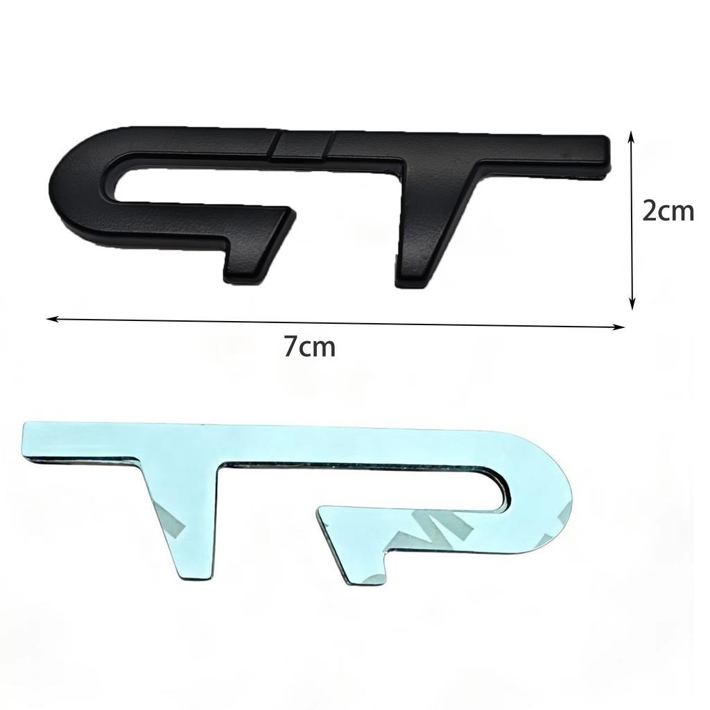 3D Metal GT Logo Car Trunk Rear Emblem Insignia Sticker for Renault Logan Clio Megane Kangoo 1 2 3 4 Captur ESP