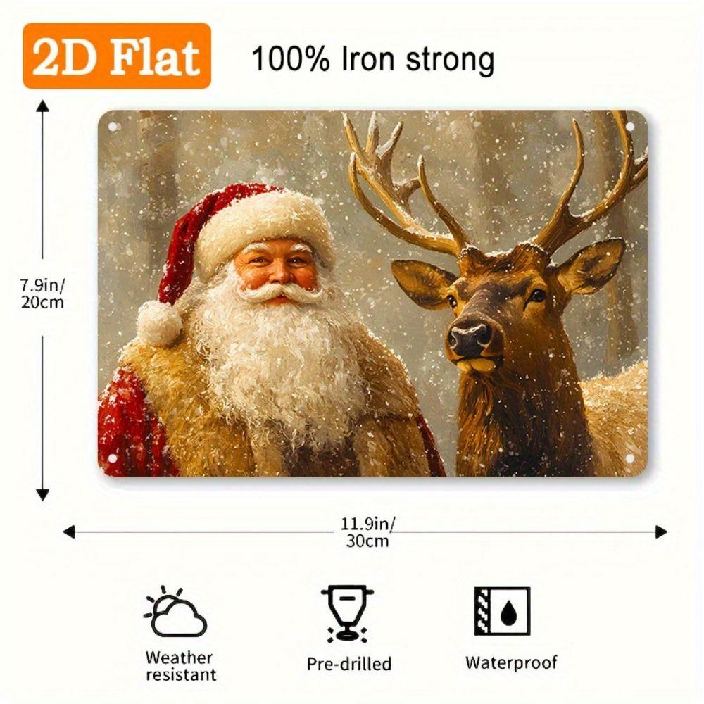 Retro Cast Iron Wall Art Snowman with Drink Christmas Home Decor Kitchen Painting