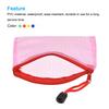 6Pcs A5/A6/B6/B8 Mesh Zipper Pouch Document Bag Waterproof Zip File Folders School Office Supplies Pencil Case Storage Bags
