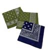 Quadratisches Tuch aus reiner Baumwolle Imitation Blaudruck Baumwoll-Taschentuch Kleines Seidentuch Retro Ethno Stil Schal Sommer Atmungsaktives Halstuch
