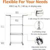 Basic Folding Clothes Drying Rack, Indoor Clothes Dryer, Silver