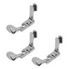 3pcs Curved Hemmer Foot Arc Shape Flat Bottom Steel 18 Rolled Hem Foot for Industrial Flat Bed