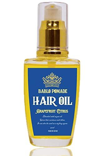 BABLO POMADE Мужское масло для волос, Несмываемый уход, Стайлинговый бальзам для волос, Цитрусовый