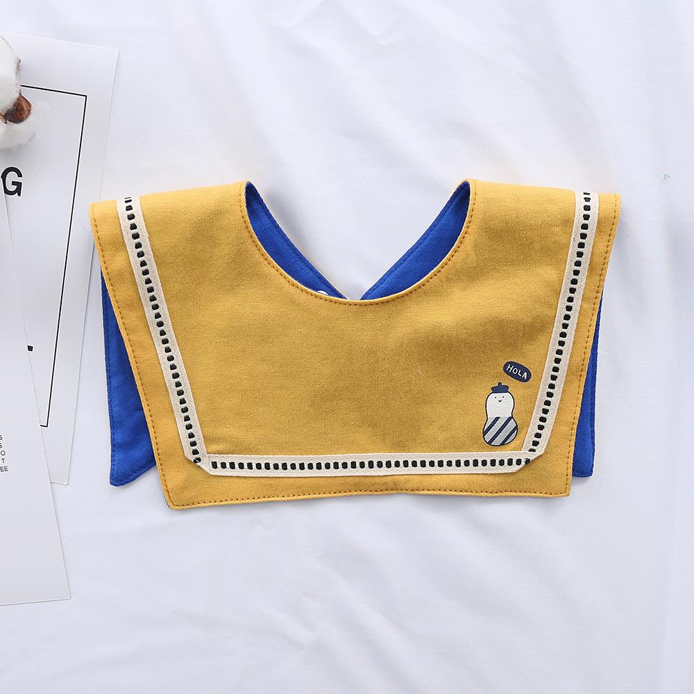 Korean-Style Cartoon Cotton Baby Bib – Waterproof, A-Class Saliva Towel