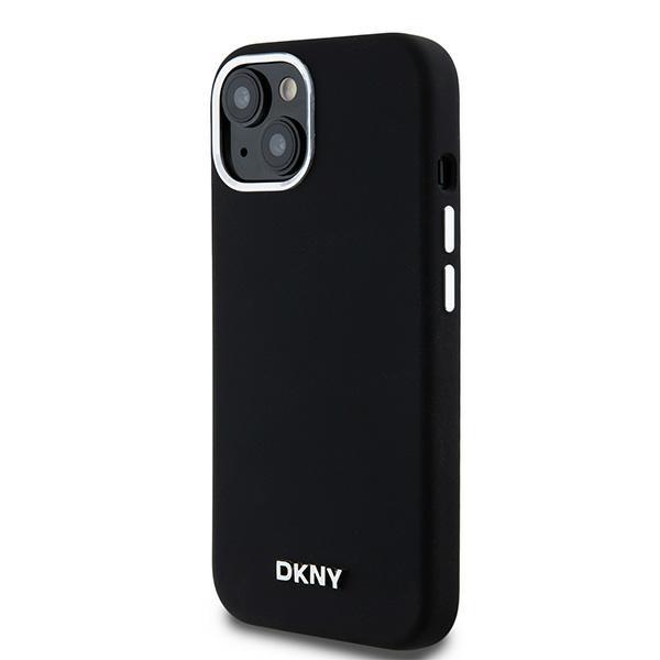 Dkny Dkhmp15Ssmchlk Iphone 15 / 14 / 136.1 Czarny/Black Hardcase Płynny Silikon Małe Metalowe Logo Magsafe