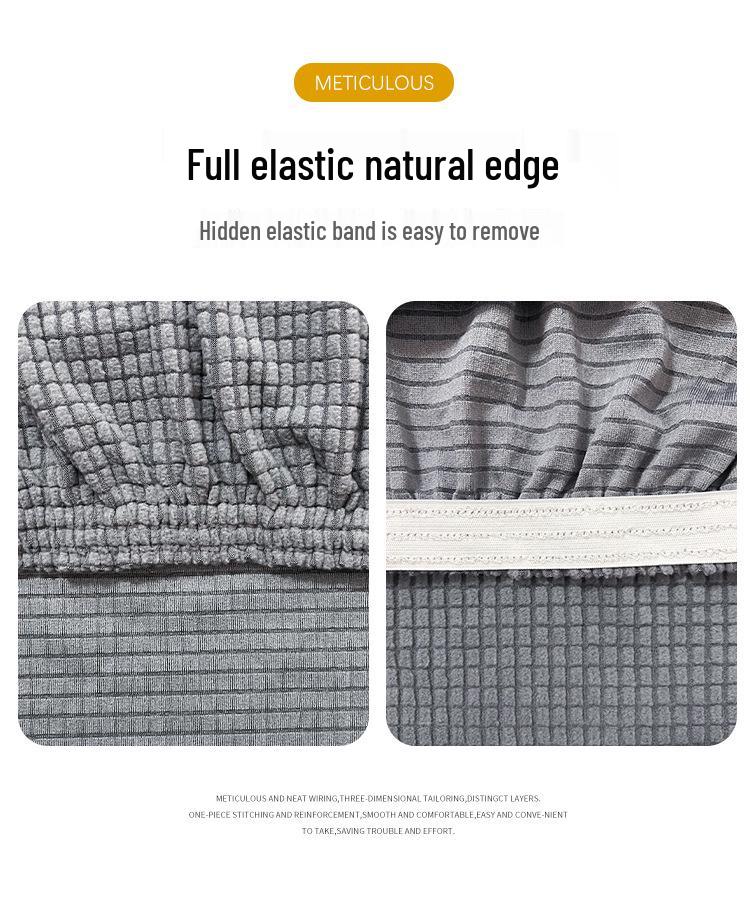 Modern Minimalist Elastic Chair Cover with Armrests - Dustproof, Wear-Resistant, Universal Fit for All Seasons