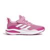 New Adidas Fortarun Elastic Lace Top Strap Anti Slip And Wear Resistant Breathable Low Top Kids' Running Shoes Pink Kids' GZ1827
