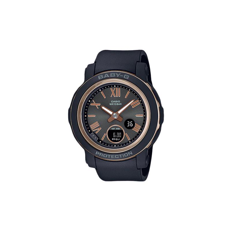 

Casio BABY-G dual display, fashionable and simple, fully automatic calendar, shockproof and 100 meters waterproof, quartz movement, resin BGA-290-1A чорний
