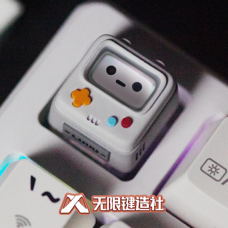Original Retro Game Console Translucent Keycaps Arcade Mechanical Keyboard Accessory Kawaii ESC Replacement Keycap Single Resin