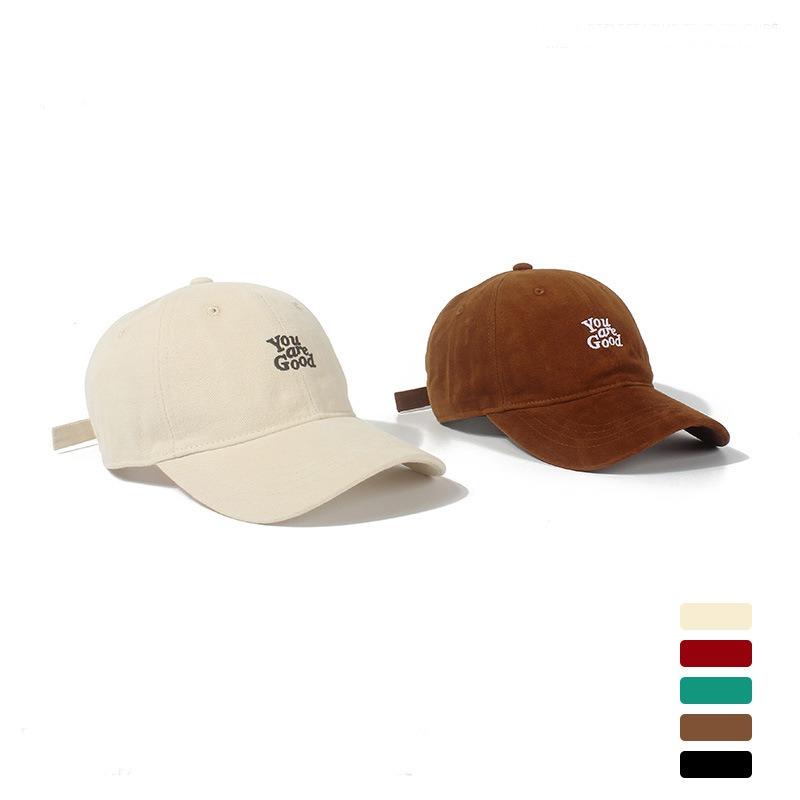 BF Style Original Embroidery Soft Top Cap Women's Spring and Autumn High Street Retro Simple Sunscreen Baseball Cap Men
