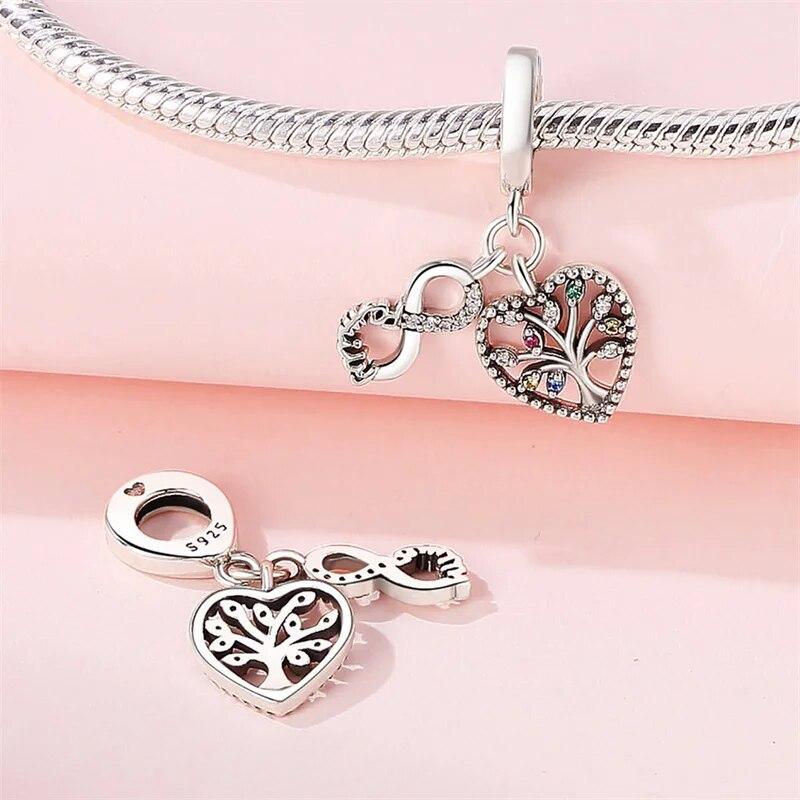 Authentic Copper Metal Metal Tree Of Life Charm Bead Component Bead Component Infinite Symbol Pendant Bead Component Compatible With Women Do It