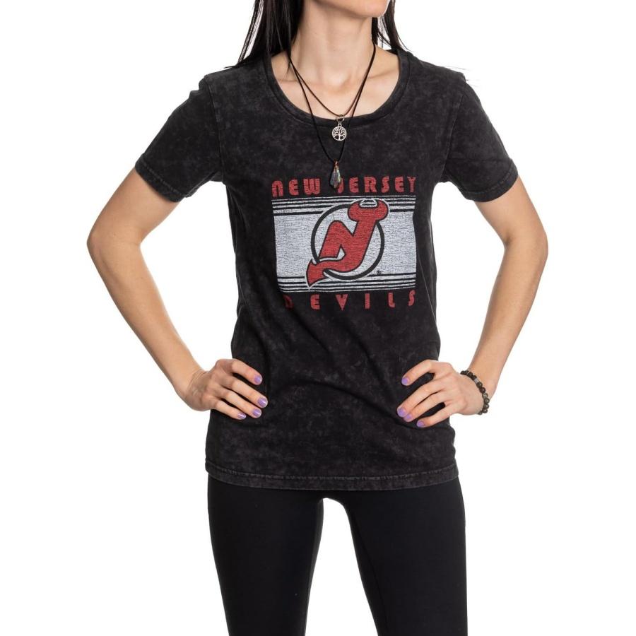 Calhoun NHL Womens Acid Wash Round Neck Block Logo T-Shirt XXXXXL разноцветный