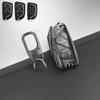 Pikioraz Zinc Alloy Smart Car Key Case Key Holder Protector for Chevrolet Corvette C8 Cadillac Escalade CT4 CT5 (Gray)