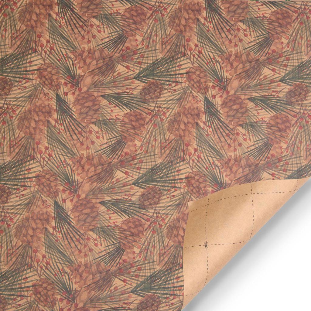 Exclusive Retro Snowflake & Star Polka Dot Christmas Gift Wrapping Paper