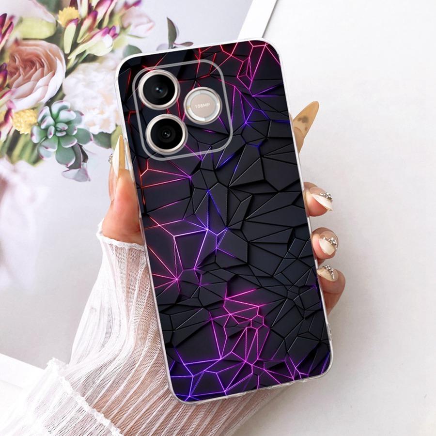 Pro Honor 600 Lite Pouzdro na telefon s počátečním písmenem pro Huawei Y6p Y 7 P Matný zadní kryt Ochrana fotoaparátu Nárazuvzdorná pouzdra