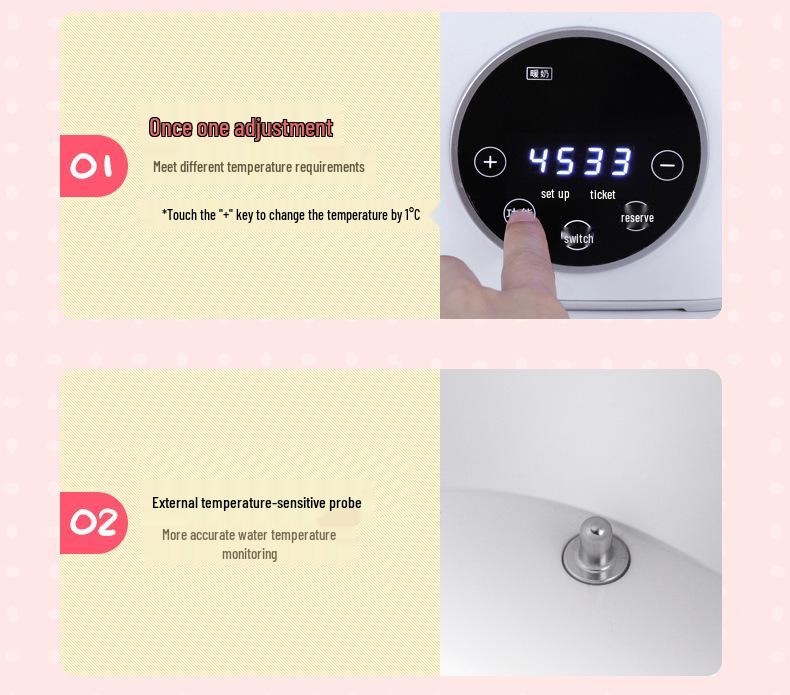 2-in-1 Smart Bottle Warmer for Milk Disinfection & Defrosting with Constant Temperature Control