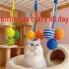 Hemp Cat Toy: Rope & Wool Yarn Ball for Teeth Grinding, Claw Sharpening, and Entertainment.