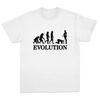 “Men's Evolution Meme Graphic T-Shirt Funny Human Evolution To Woman Humor Short Sleeve Casual Tee”