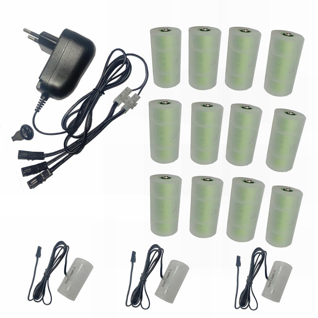 

3V-12V Adjustable Virtual Battery Eliminators for LED Lamps/Toy/Gas Stove Replacement for 2-8pcs 1.5V LR14 C Batteries EU