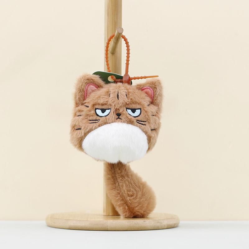 Cat Plushie Mini Keychain With Pp Cotton Stuffing For Bag Keychains Accessories