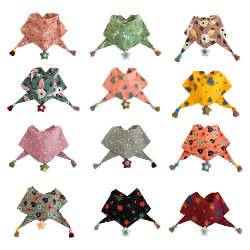 Cute Children Scarf Versatile & Warm Shawl Cotton Baby Neck Towel Multi Functional Scarf Lightweight for Boys & Girls