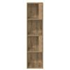 Artisan Oak Corner Shelf 33 x 33 x 132 cm Engineered Wood