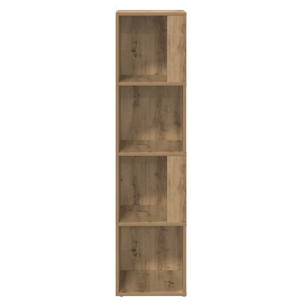 Artisan Oak Corner Shelf 33 x 33 x 132 cm Engineered Wood