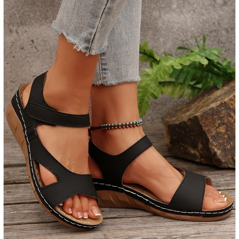 Fashion Summer Woman Sandals Shoes Soft Shoes Woman Plus Size Sandals Woman Wedge Walking Shoes Elegant Footwear Female Women Sandal