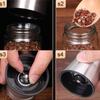 180/200ML Black Pepper Grinder with Stainless Steel Mill Manual Spice Glass Salt and Pepper Grinder Machine for Household