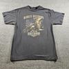 Harley-Davidson Shirt Herren Größe L Schwarzes Adler Flaggen Grafik T-Shirt Savannah GA Händler Unisex T-Shirt