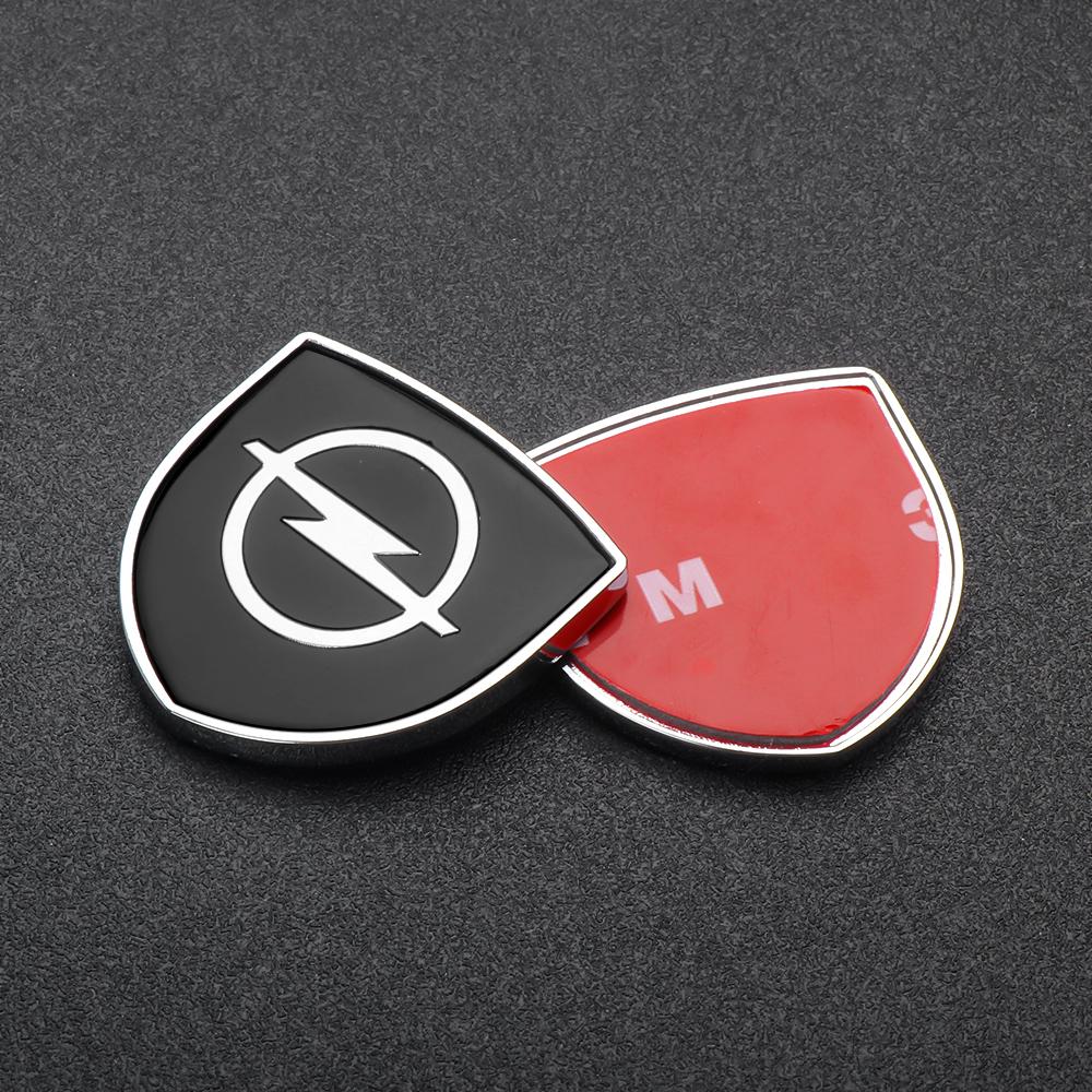 New Car Styling 3D Metal Chrome Zinc Alloy Emblem Car Body Sticker Decal For Opel Astra Mokka Zafira Vectra OPC Insignia Corsa