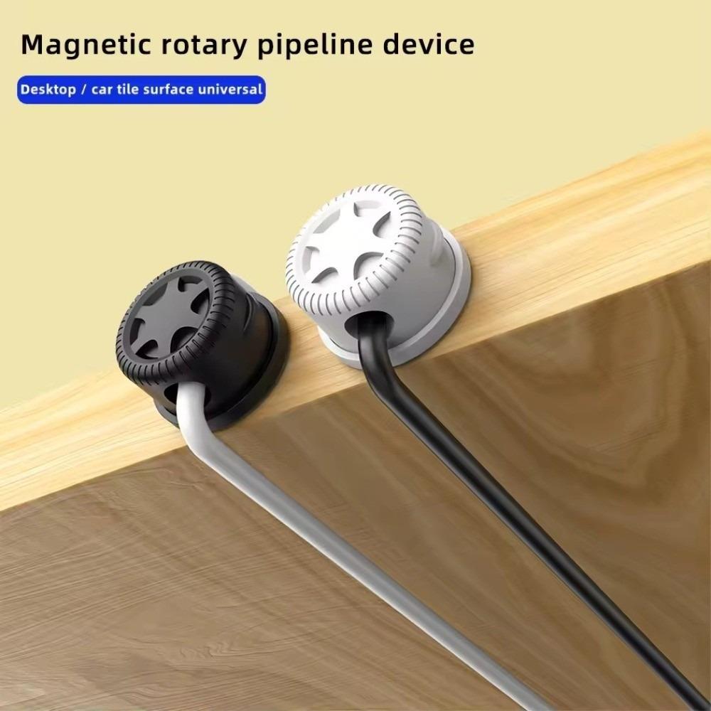 6pcs/9pcs Adjustable Desktop Cable Organizer Adhesive Cord Cable Organizer  Wire Organization