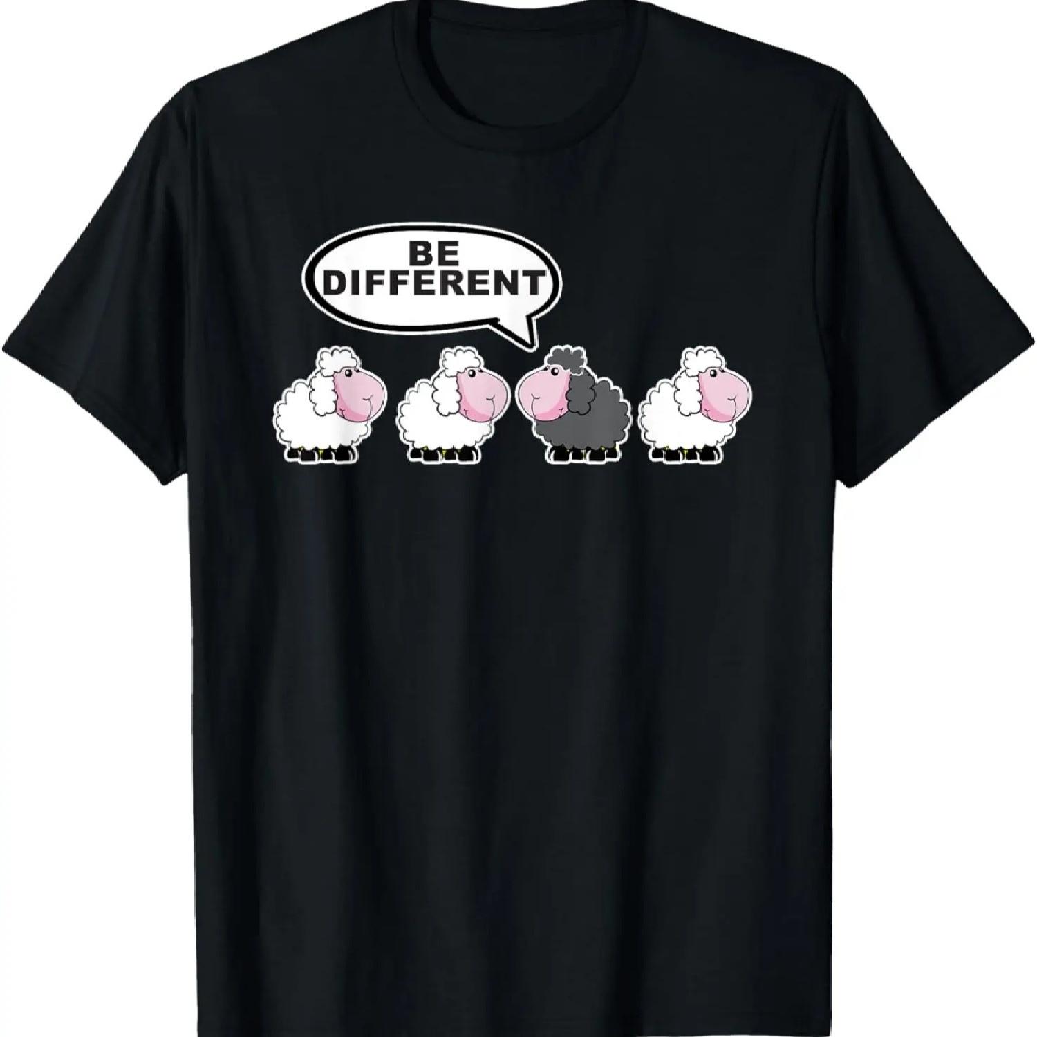 Be Different funny black sheep T-Shirt S разноцветный