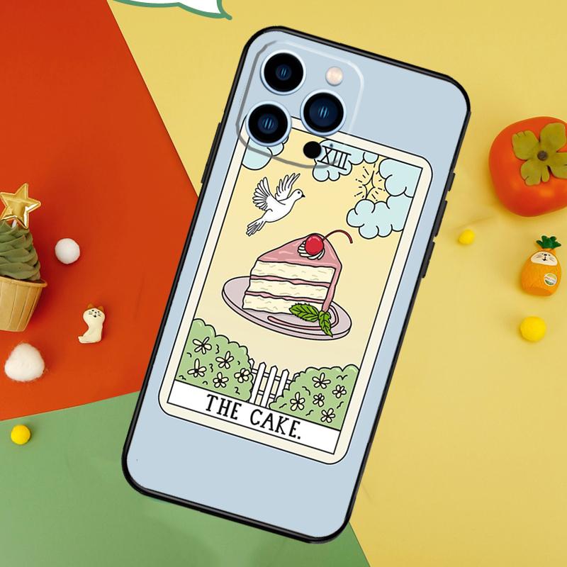 CAKE COFFEE The Boba Tarot Card Phone Case For IPhone 18 17 Pro Max 16 15 14 12 11 13 Pro Max Plus 12 13 Mini 16e 17 Air Cover