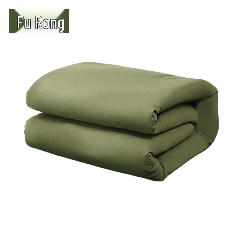 Furu Military Green Tofu Block Thermal Cotton Quilt