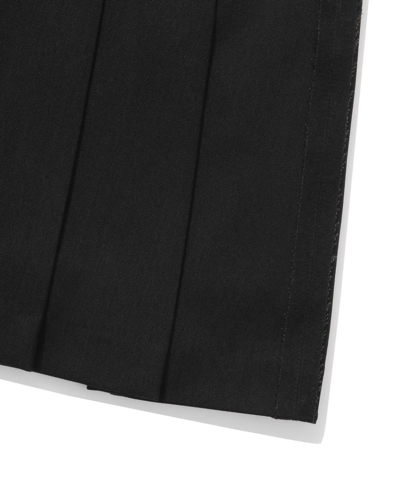 Covernat Woman Pleated Mini Skirt Charcoal