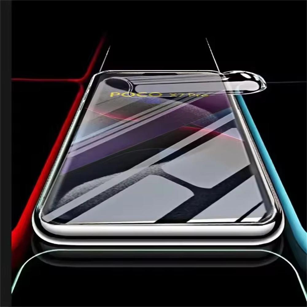 5 ks Hydrogelová fólie Pro POCO X7 X6 X5 Pro X4 X3 NFC C75 C65 Průhledný chránič obrazovky Pro POCO F8 F7 F6 F5 M6 Pro 5G Ne sklo Měkká fólie