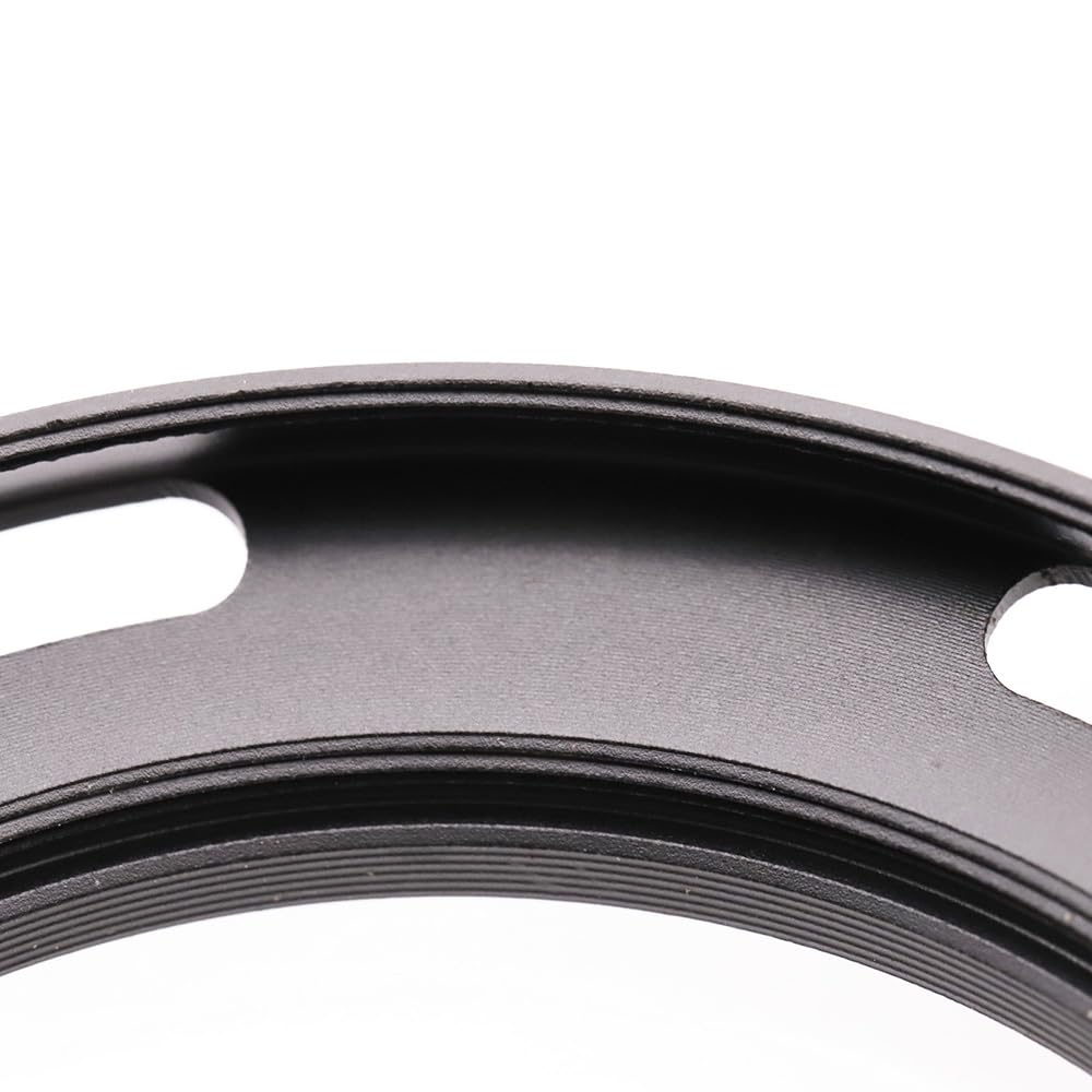 Toileum 77mm Metal Lens Lens Lens Compatible with 77mm Camera Wide 77mm Type Lens Hood Hood, Screw-On Hood, Wide-Angle Hood, Lenses, (Black)
