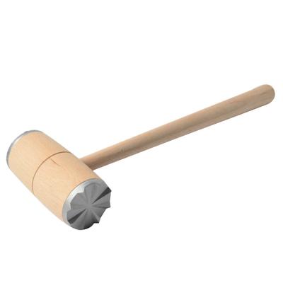 Martello per Carne in Legno a Due Lati, Batticarne per Ammorbidire Bistecca di Manzo, Strumento da Cucina Pratico