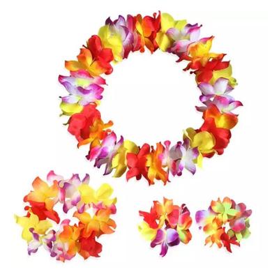 Guirnalda de Cuatro Piezas Mejorada SeEspesada Y Encriptada Vestido de Baile Hawaiano Hula Actuación de Baile del Día de Año Nuevo