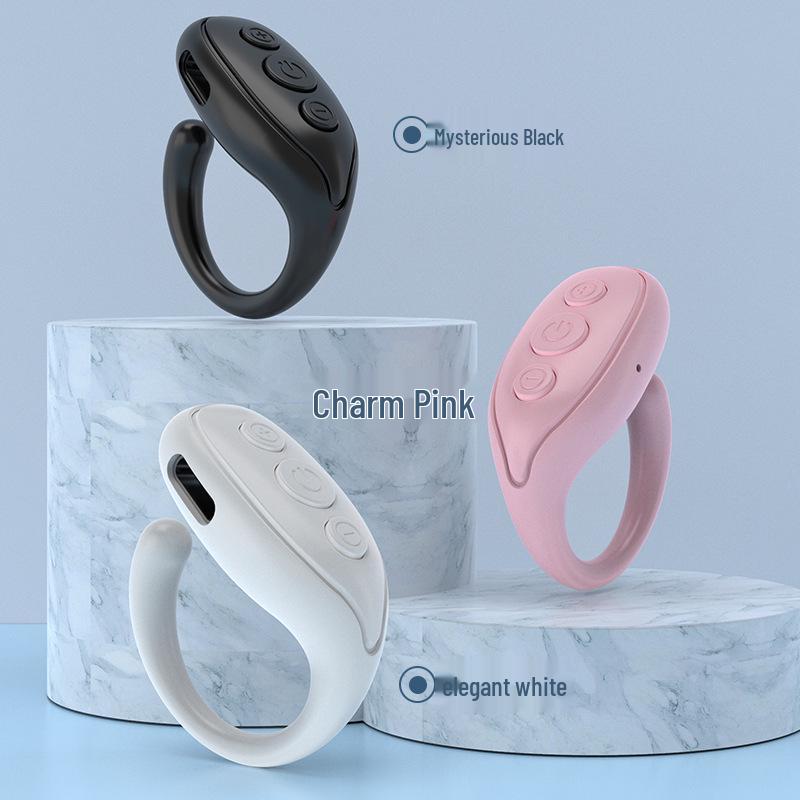Bluetooth Remote Control Ring for Smartphones - Ideal for Browsing Videos and Selfies