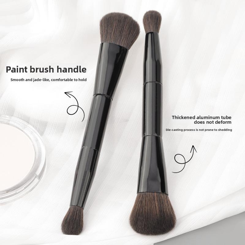 1PC Double Ended Foundation Brush Contour Sculpting Brushes Powder Blush Brush Makeup Brushes Women Cosmetic Tools Facial Brush