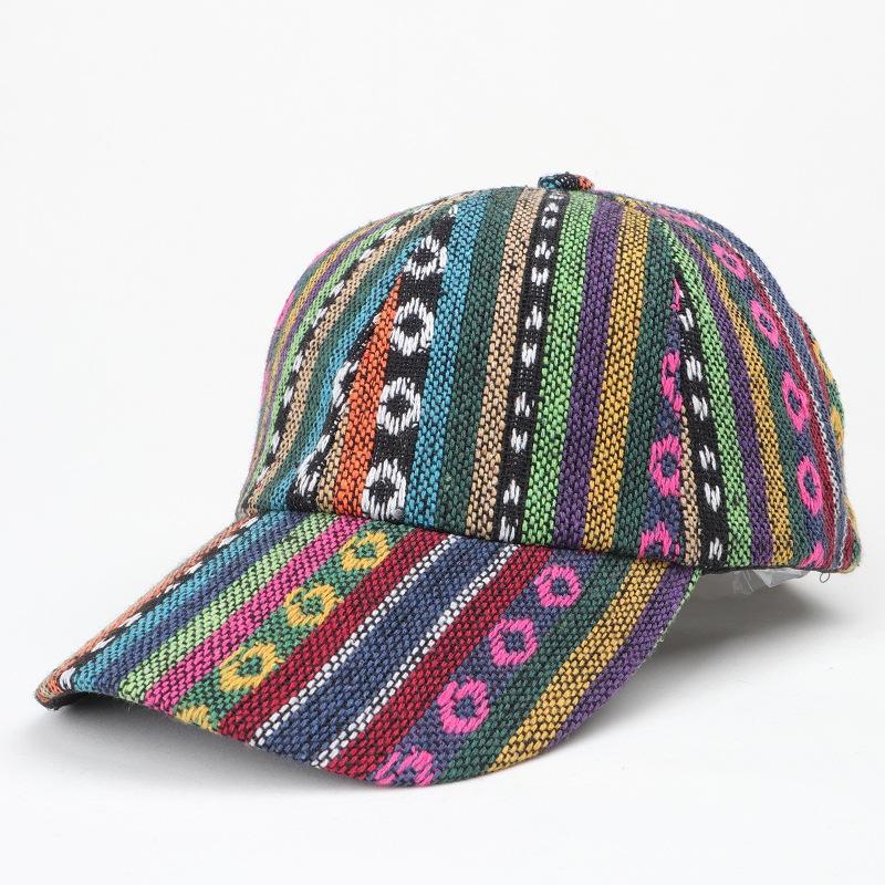 Bohemian Style Baseball Cap, Vintage Ethnic-Style Outdoor Baseball Cap with Sun Protection