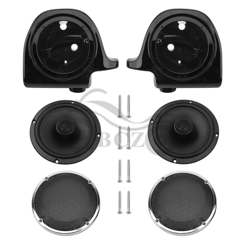Front Fairing Bumper Horn Cover with Speakers for Harley Street Glide