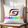 Motorcycles GGASGAS Cushion Cover Natural Linen Organic Fabric DoubleSided Printing Couch Pillow Covers Home Decor