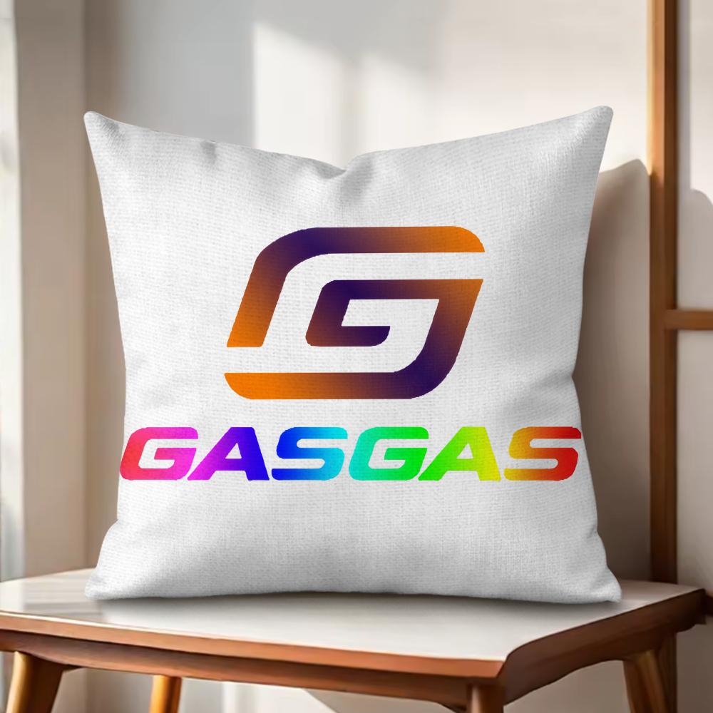 

Motorcycles GGASGAS Cushion Cover Natural Linen Organic Fabric DoubleSided Printing Couch Pillow Covers Home Decor 30x30cm