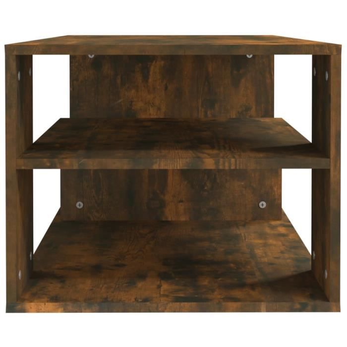 Table basse - VIDAXL - 100x50x40 cm - Bois d'ingénierie - Chêne fumé - Contemporain