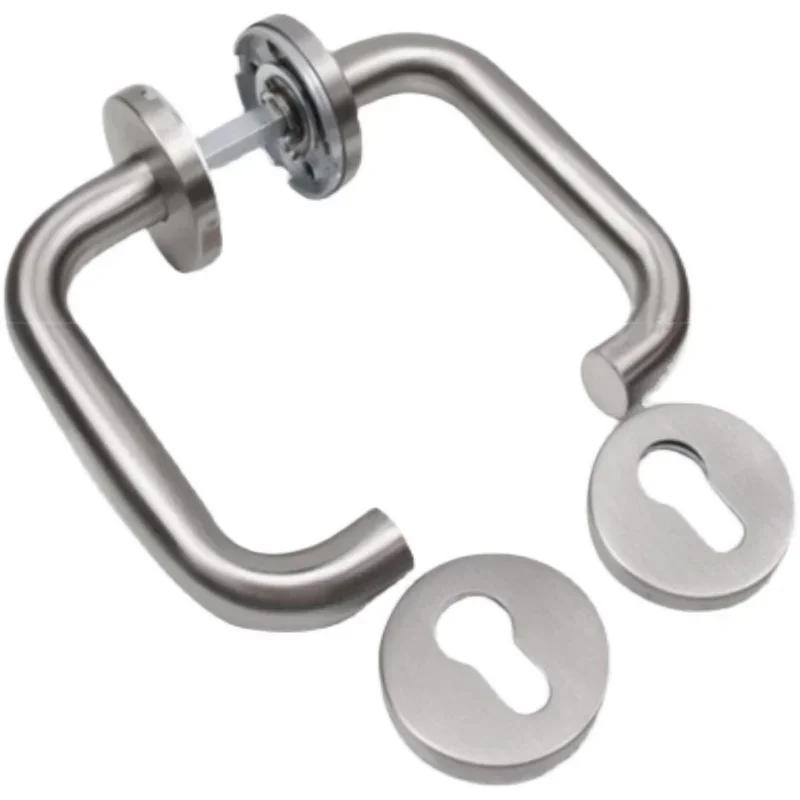 High Quality 304 Stainless Steel  Split Door Lock Handle Fire Door Handle Brushed Surface Multiple Appearances