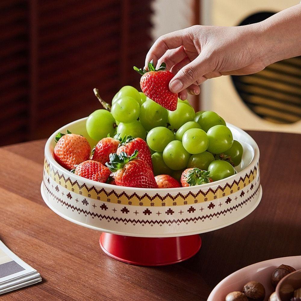 Large Capacity Dried Fruit Plate Plastic Snack Tray Jewelry Storage Tray Entryway Display