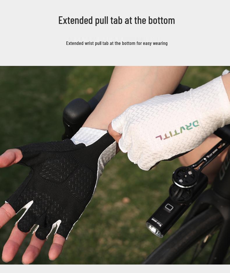Guanti da Ciclismo Estivi Unisex: Protezione solare, Assorbimento degli urti, Antiscivolo, Traspirante per Ciclismo su Strada e Mountain Bike